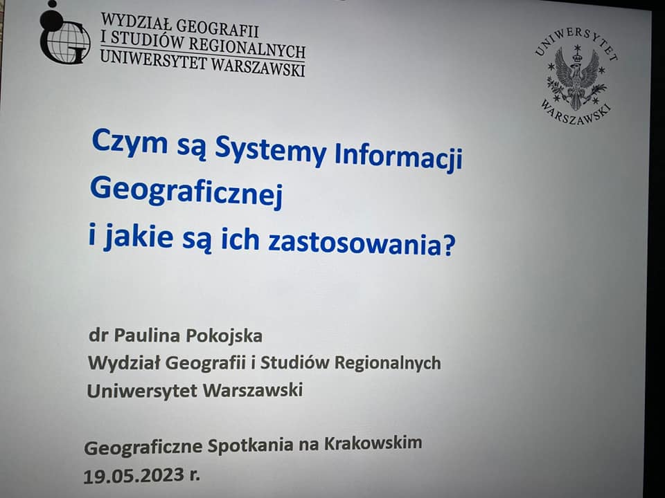 Geograficzne Spotkania na Krakowskim z klasami I G i 2 G
