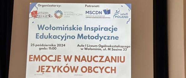 Sasin gości edukacyjną konferencję pełną emocji