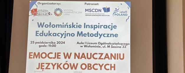 Sasin gości edukacyjną konferencję pełną emocji