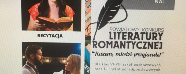 I nagroda w Powiatowym Konkursie Literatury Romantycznej dla Aleksandry Łapacz!